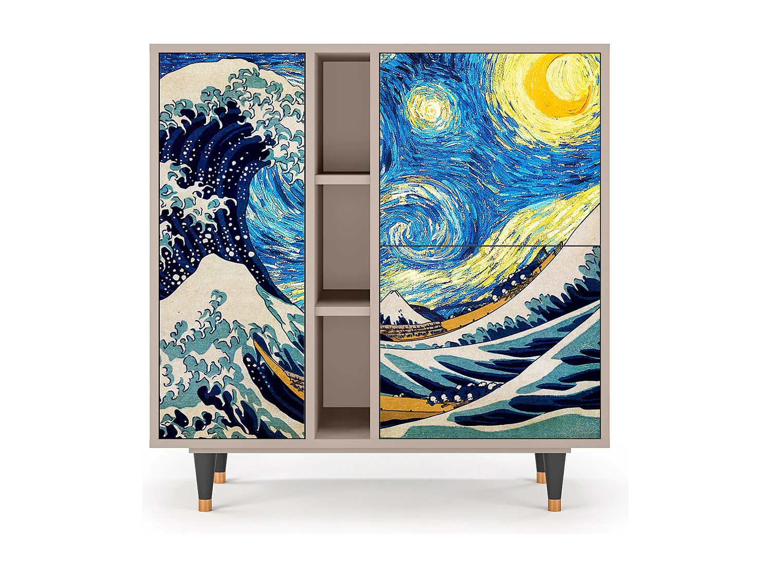 Sideboard - 94х96х41 cm - BS5 - Great Wave, Latte