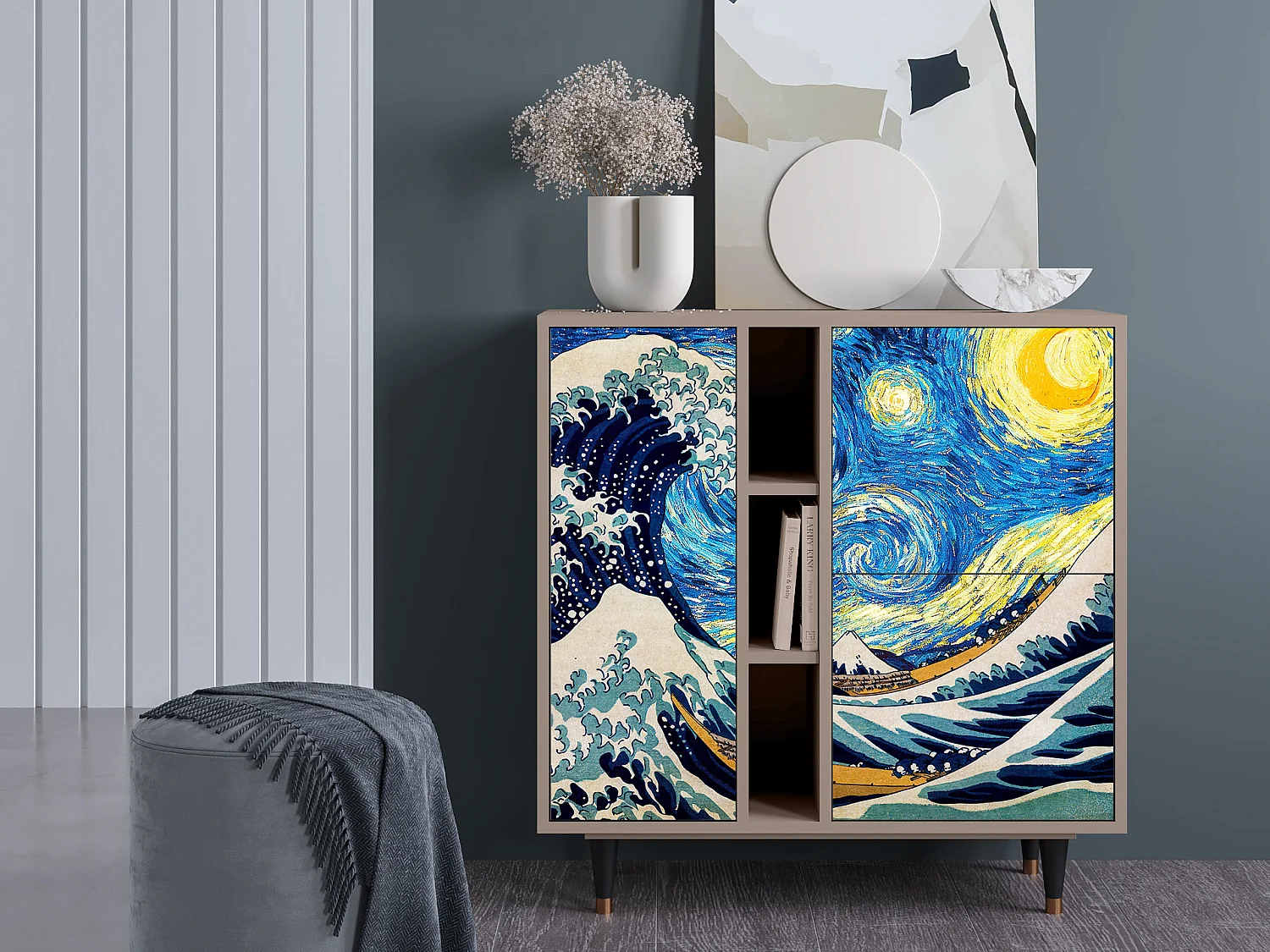 Credenza - 94х96х41 cm - BS5 - Great Wave, Latte