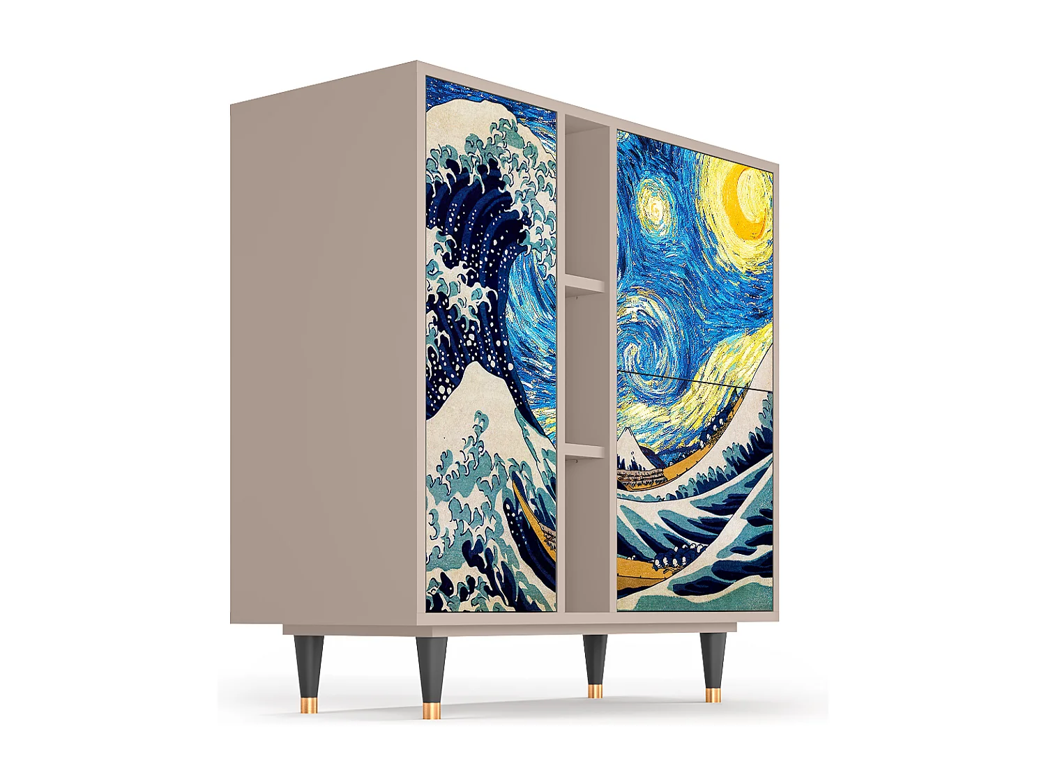 Credenza - 94х96х41 cm - BS5 - Great Wave, Latte