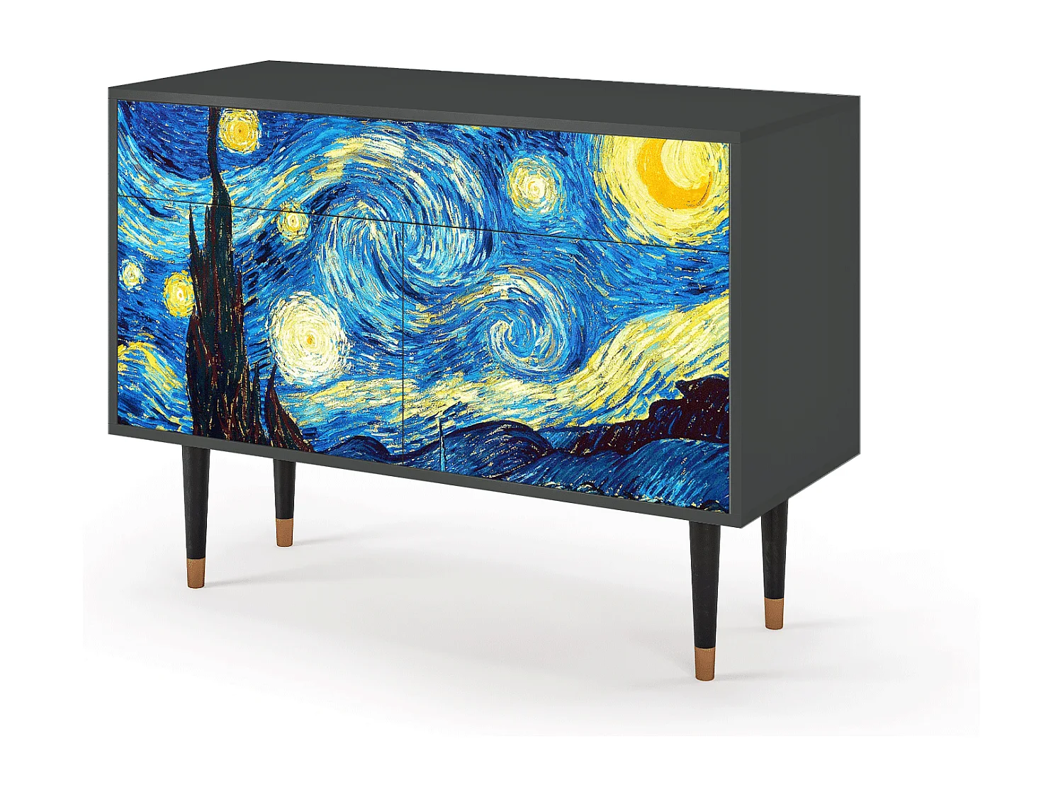 Buffet - 115x85x48 cm - BS4 - The Starry Night  , Anthracite