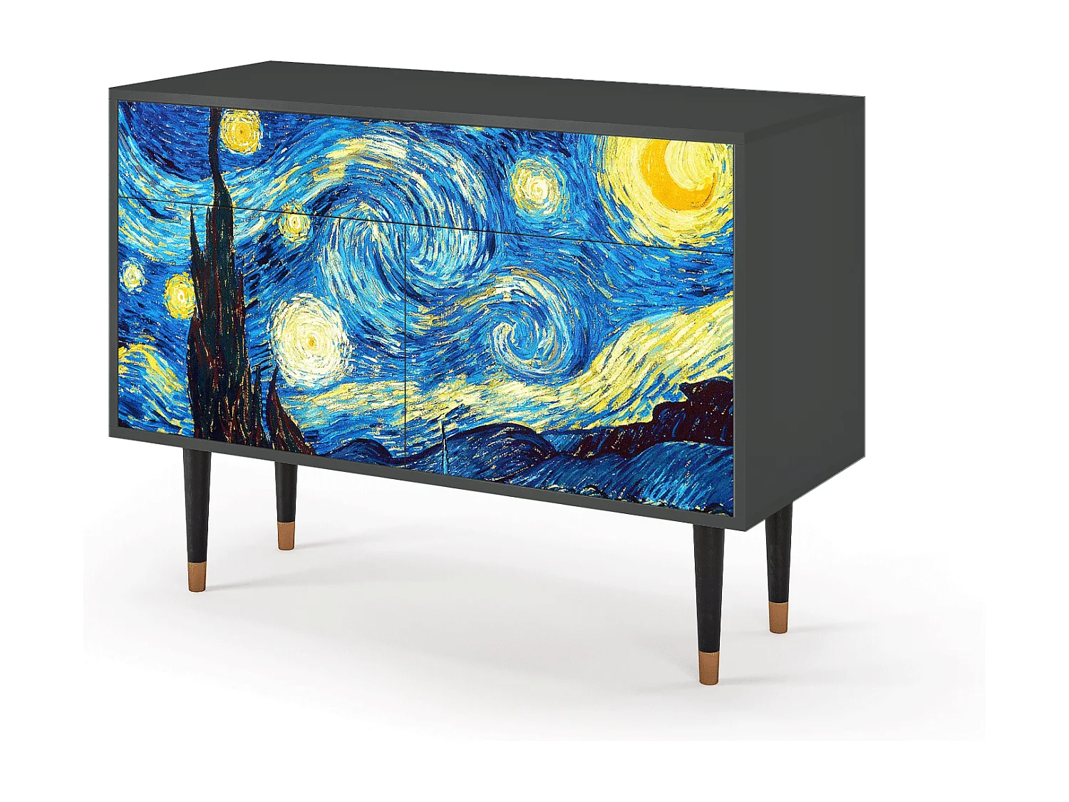 Buffet - 115x85x48 cm - BS4 - The Starry Night  , Anthracite