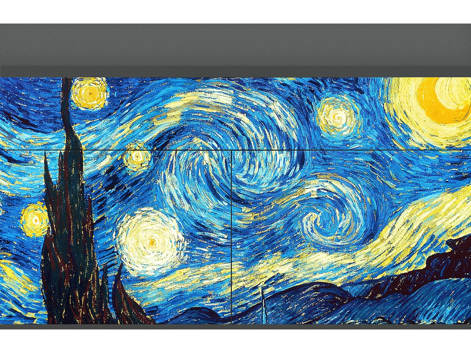 Buffet - 115x85x48 cm - BS4 - The Starry Night  , Anthracite