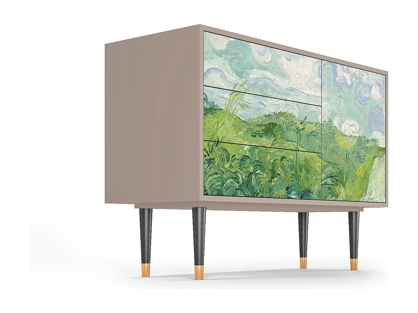 Credenza - 115х84х41 cm - S3 - Green Wheat Fields, Latte