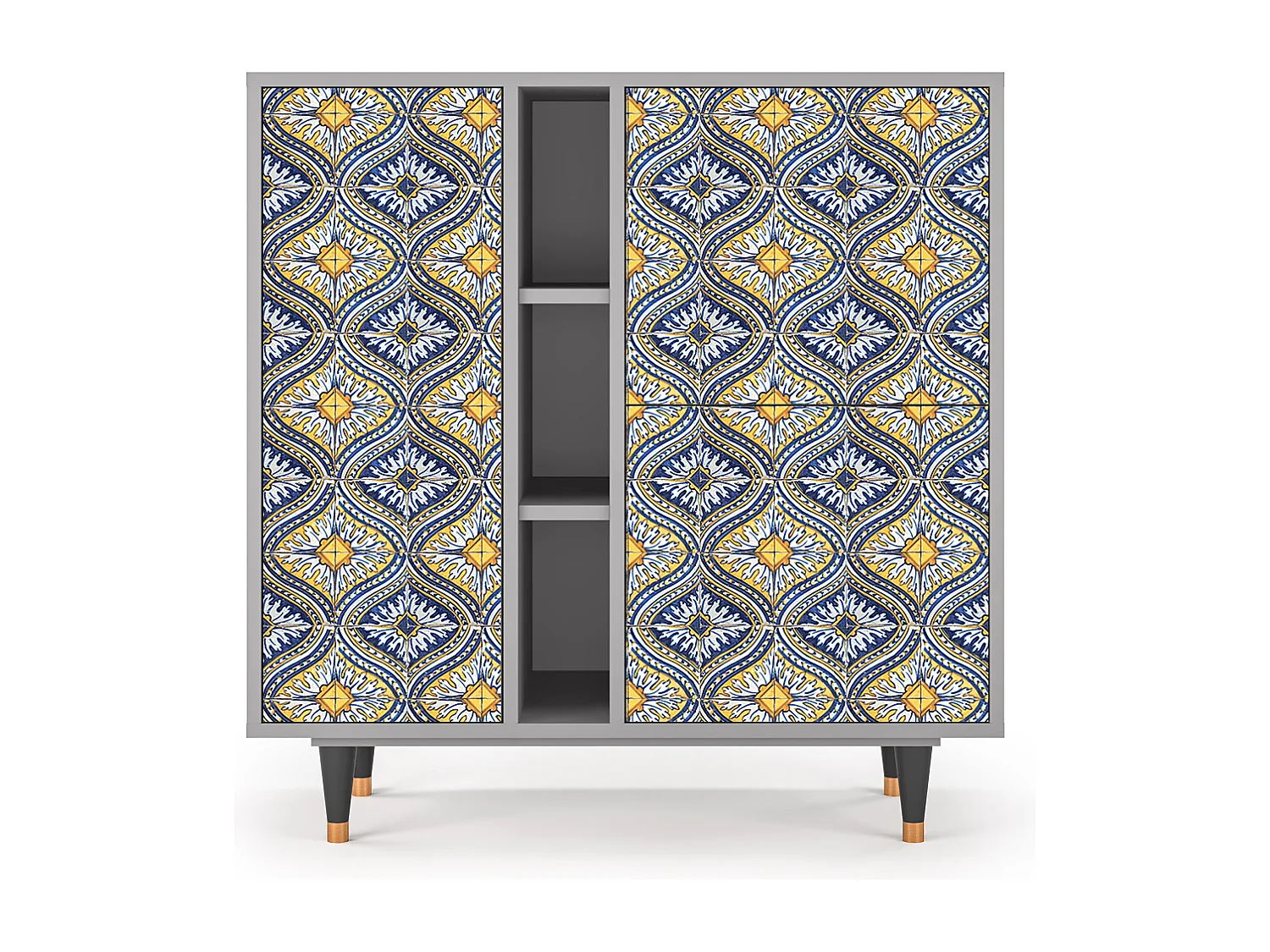 Aparador - 94х96х41 cm - BS5 - Illusory Pattern, Cinza