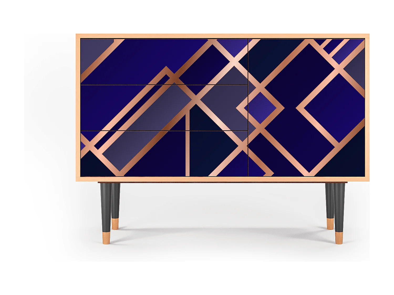 Aparador - 115х84х41 cm - S3 - Aquamarine Getsby, Nogal