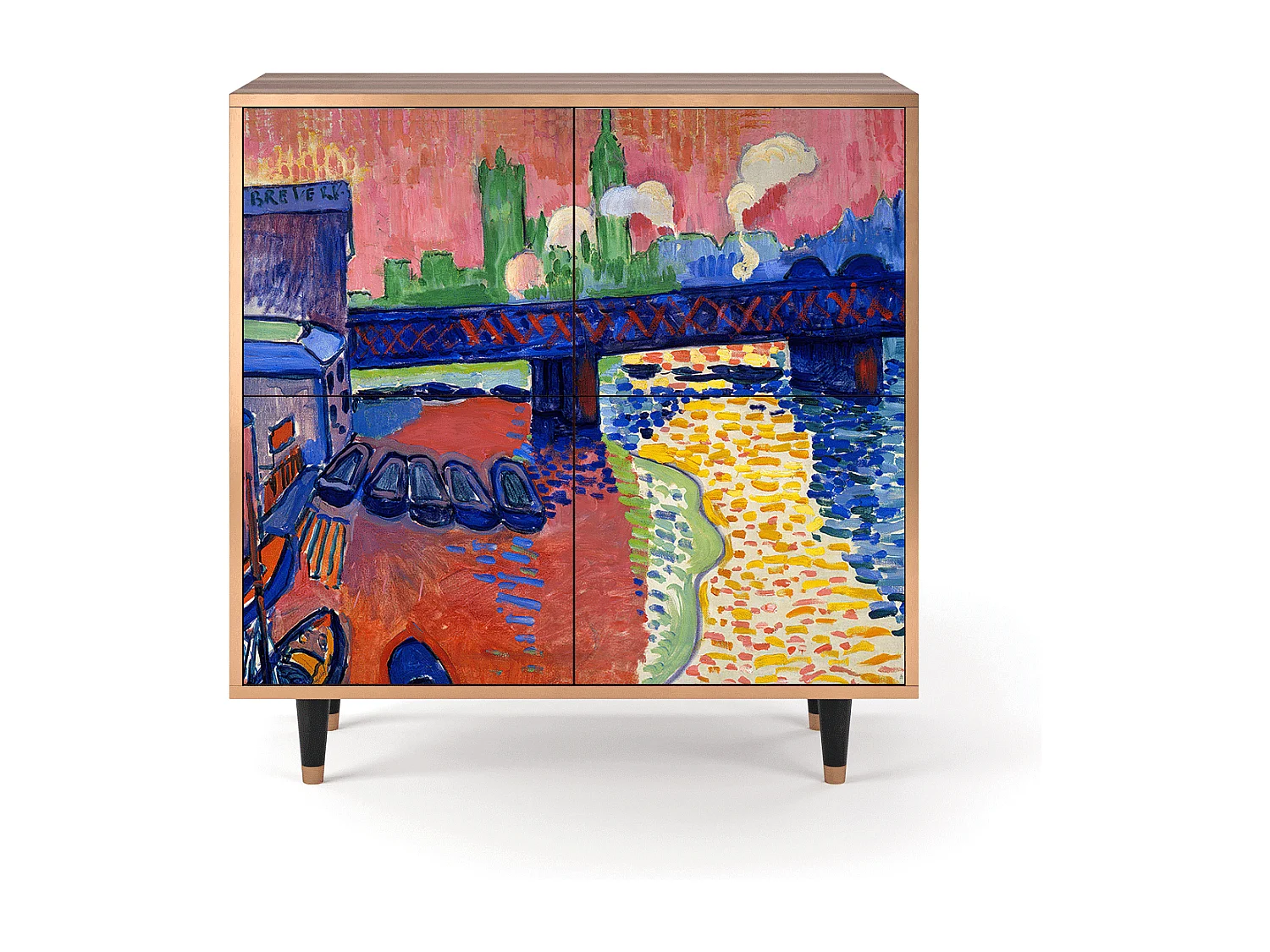 Sideboard - 94x96x48 cm - BS3 - Charing Cross Bridge, Walnuss