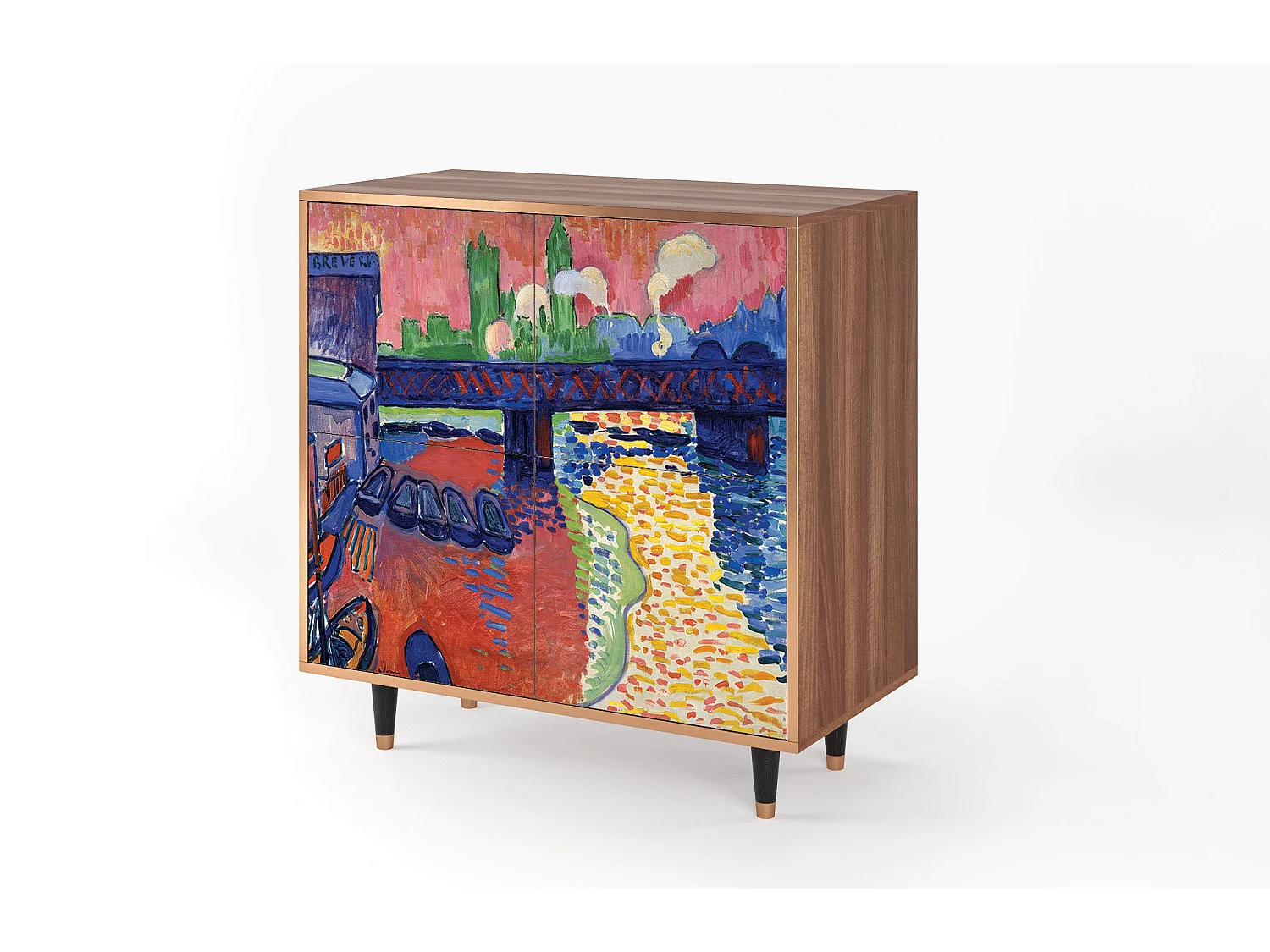 Sideboard - 94x96x48 cm - BS3 - Charing Cross Bridge, Walnuss
