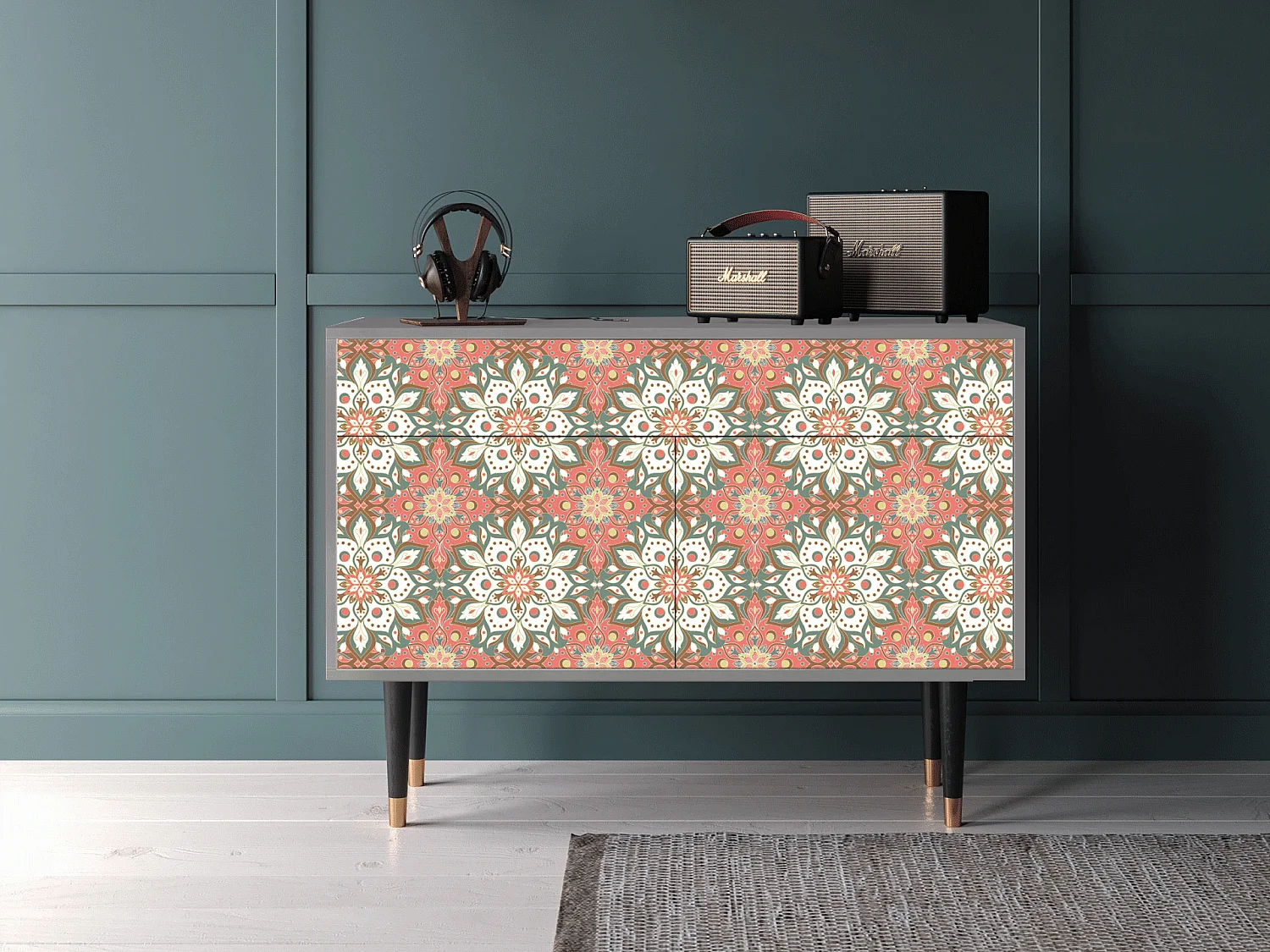 Dressoir - 115x85x48 cm - BS4 - Peach Grove, Grijs