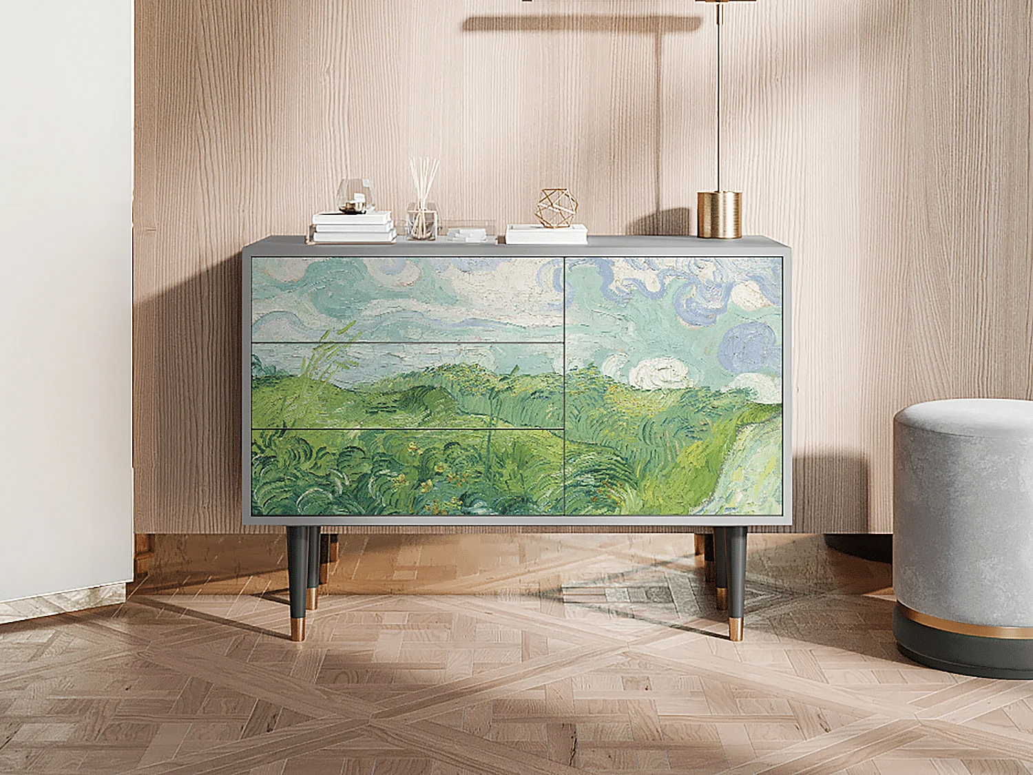 Buffet - 115х84х41 cm - S3 - Green Wheat Fields, Gris