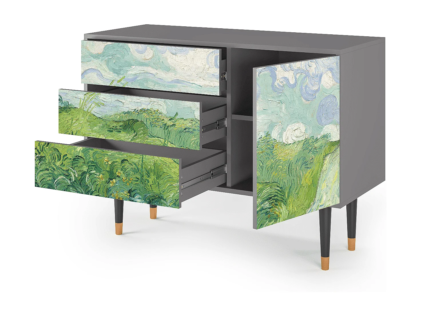 Buffet - 115х84х41 cm - S3 - Green Wheat Fields, Gris