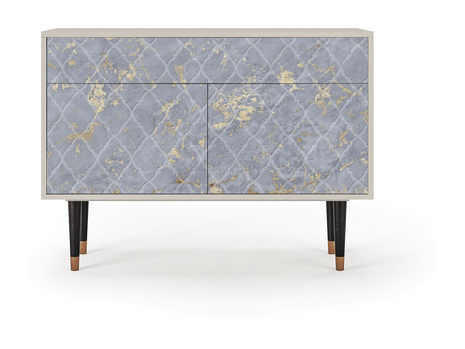 Kredens - 115x85x48 cm - BS4 - Golden Smoke, Piaskowy