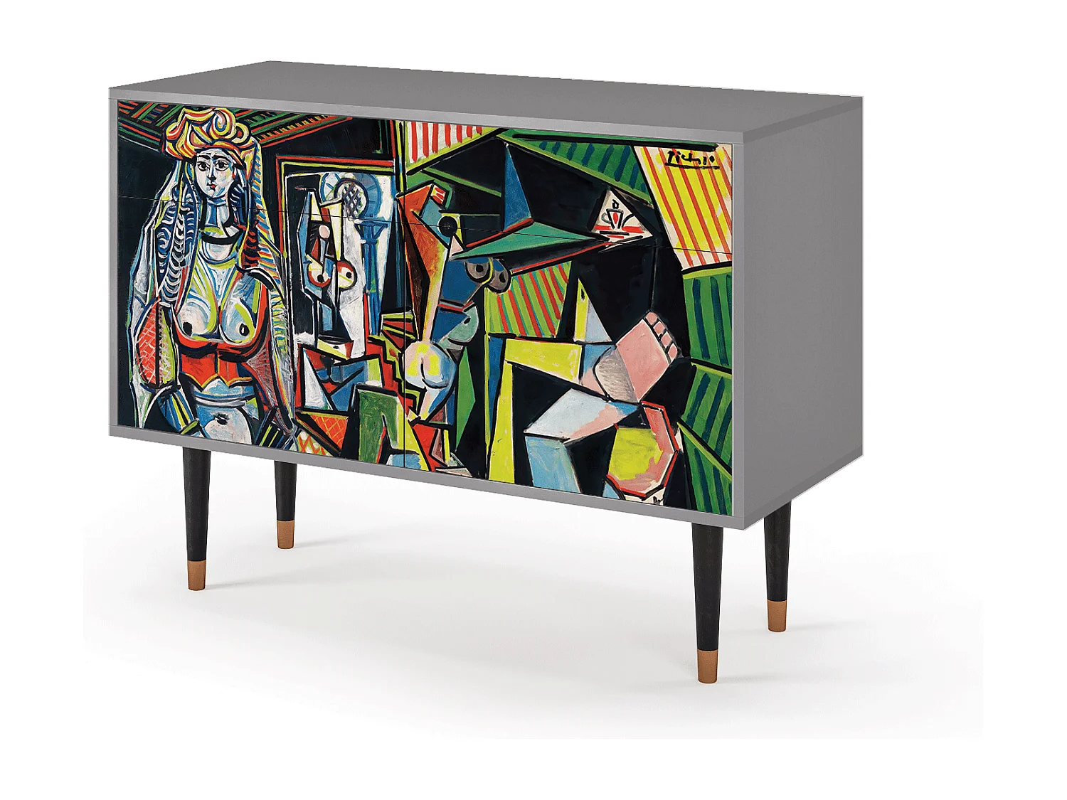 Dressoir - 115x85x48 cm - BS4 - Women of Algiers, Grijs