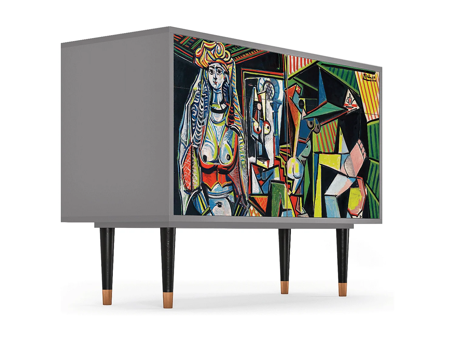 Buffet - 115x85x48 cm - BS4 - Women of Algiers, Gris