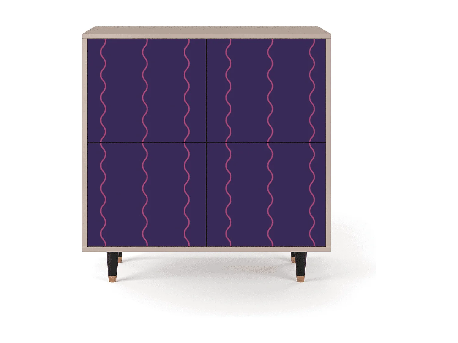 Aparador - 94x96x48 cm - BS3 - Grape Maccaroni, Latte