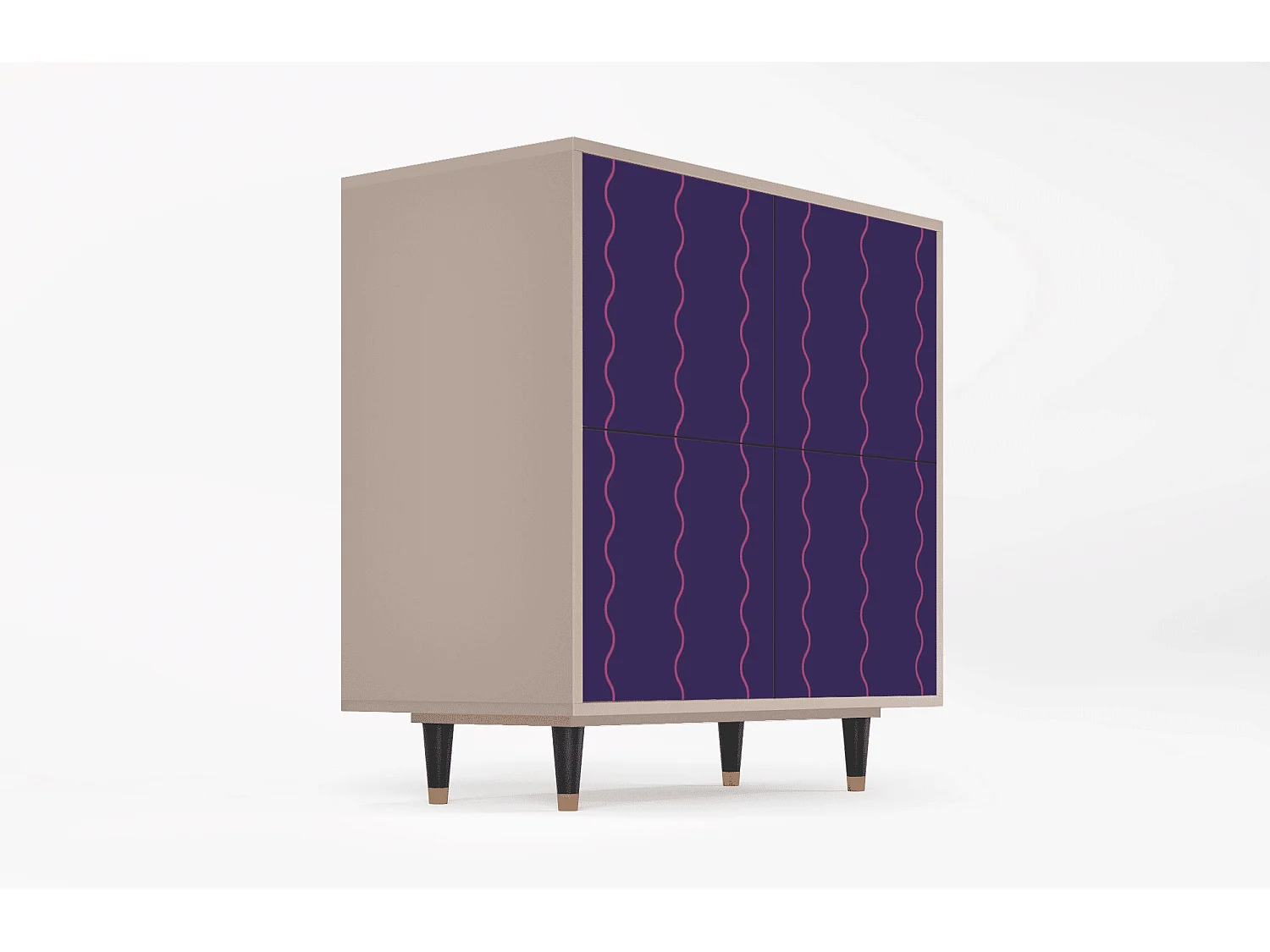 Aparador - 94x96x48 cm - BS3 - Grape Maccaroni, Latte