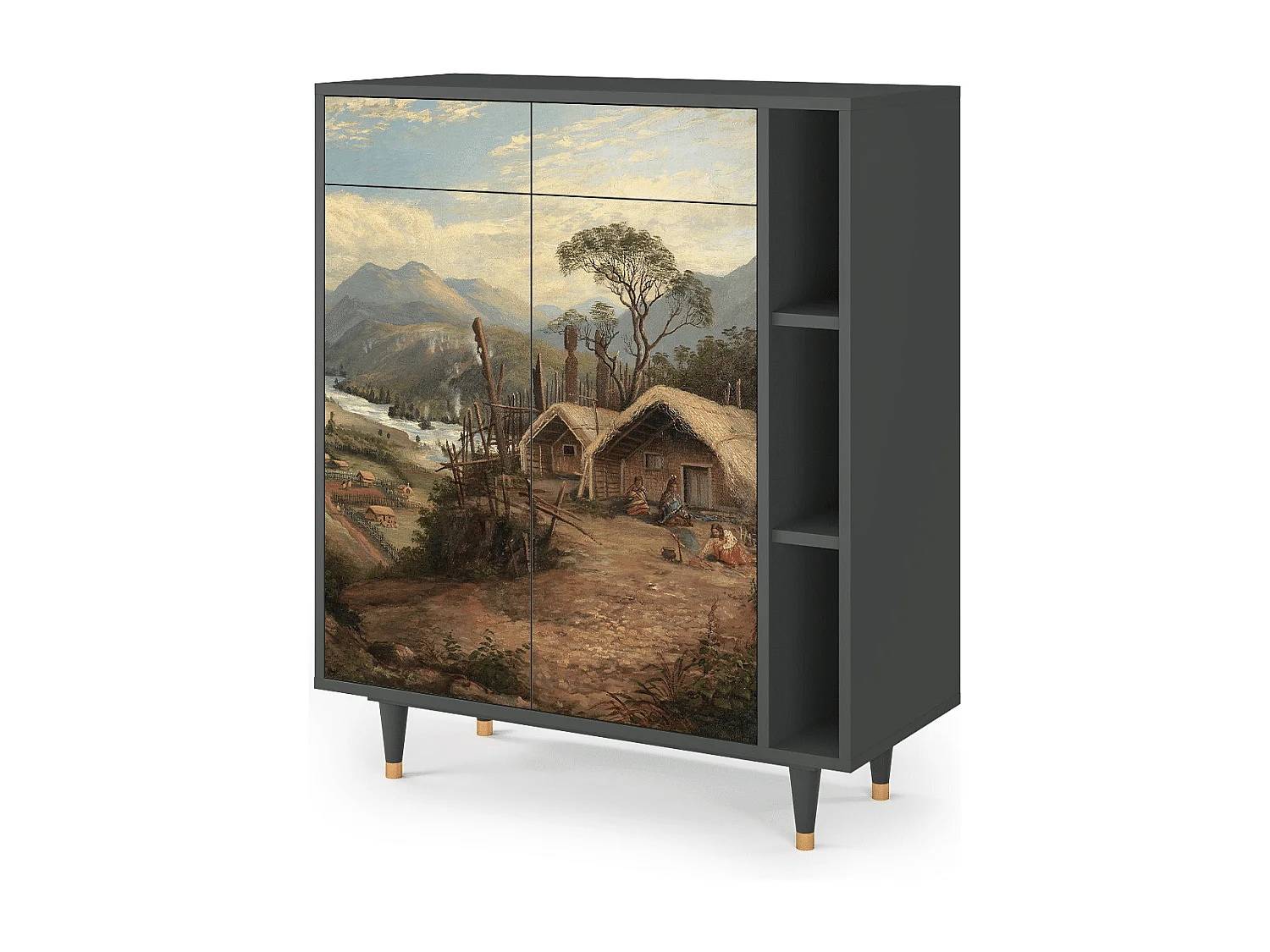 Aparador - 96х110х41 cm - BS6 - View Across the Plains , Antracite