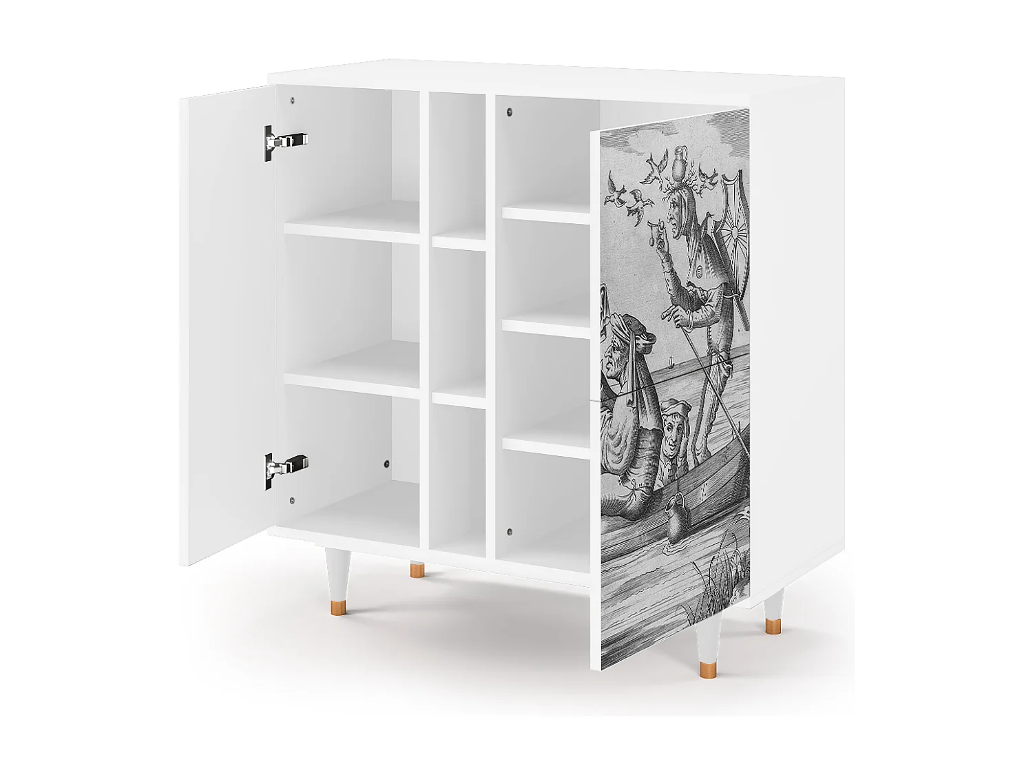 Kredens - 94х96х41 cm - BS5 - Blau Schuyte, Biały