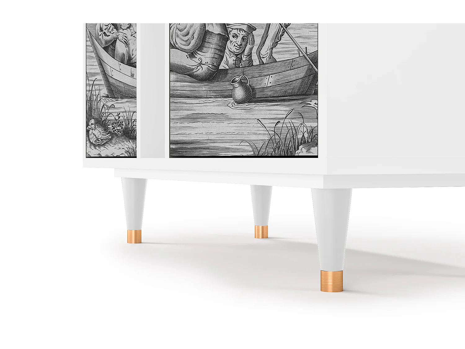 Buffet - 94х96х41 cm - BS5 - Blau Schuyte, Blanc