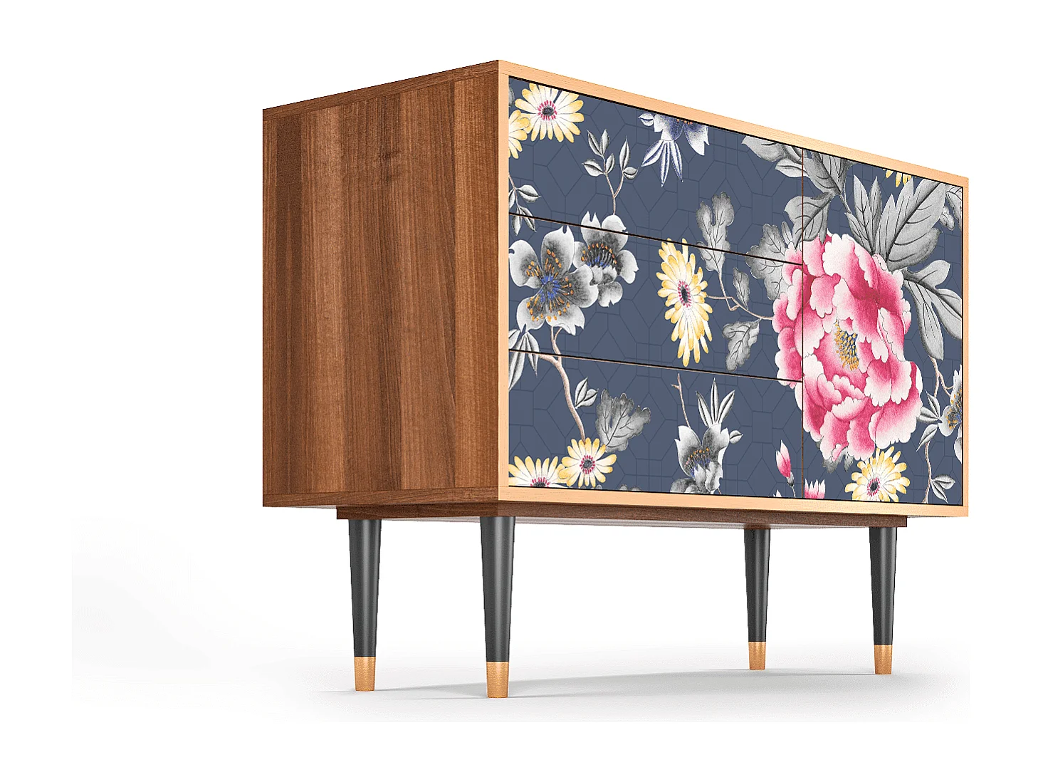 Buffet - 115х84х41 cm - S3 - Dark Flower Bed, Noyer