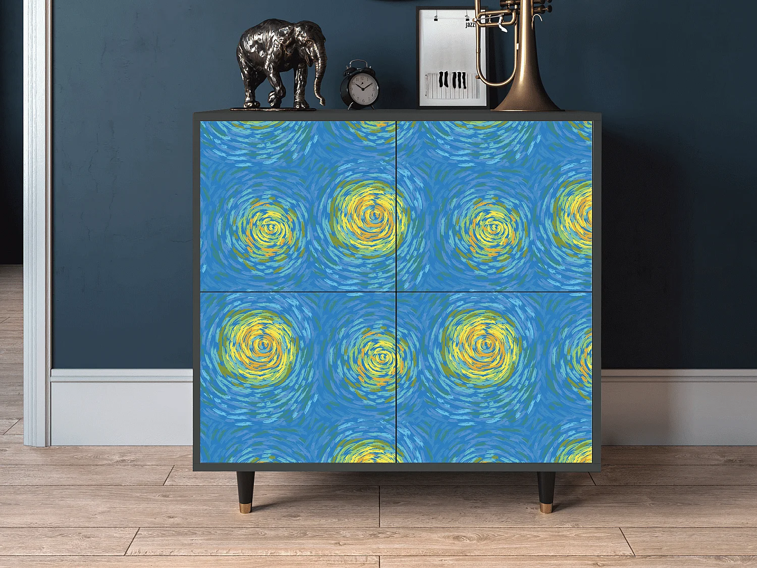 Buffet - 94x96x48 cm - BS3 - Van Gogh Lights, Anthracite
