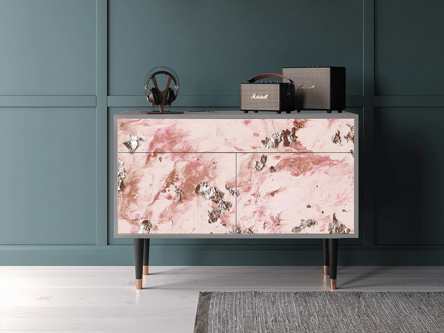 Buffet - 115x85x48 cm - BS4 - Cotton Candy, Gris