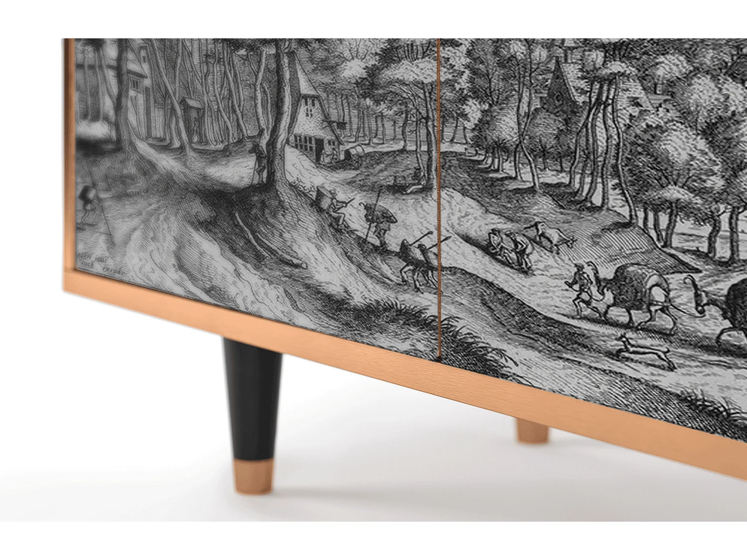 Kredens - 94x96x48 cm - BS3 - Rusticorum, Orzech