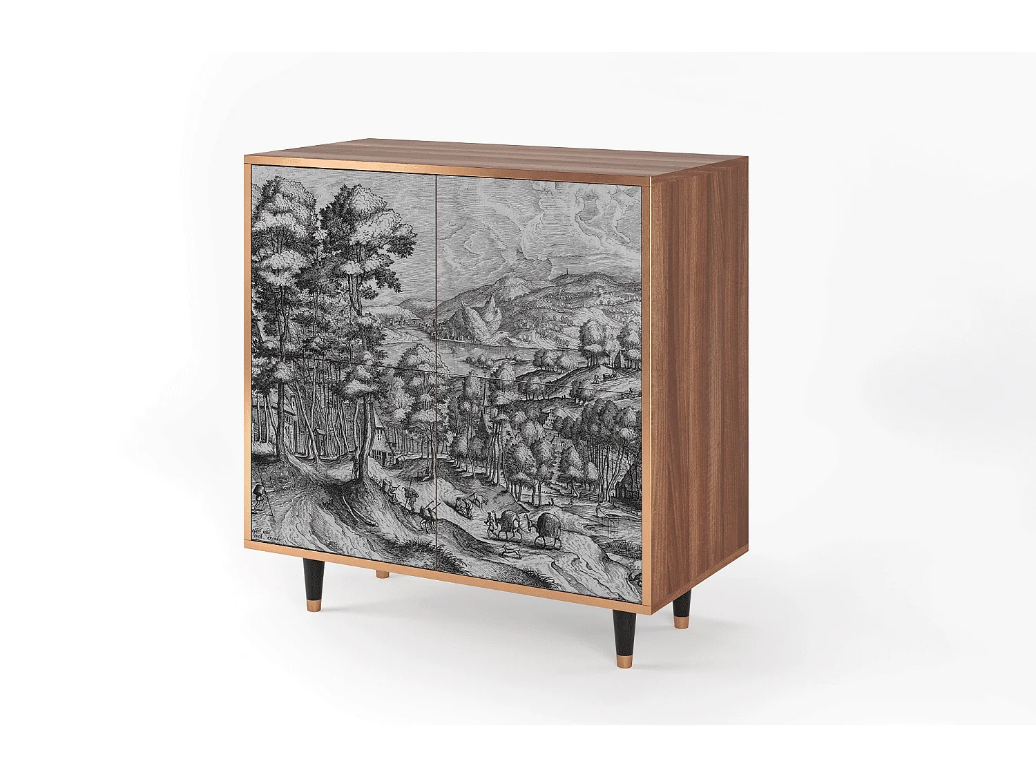 Dressoir - 94x96x48 cm - BS3 - Rusticorum, Walnoot