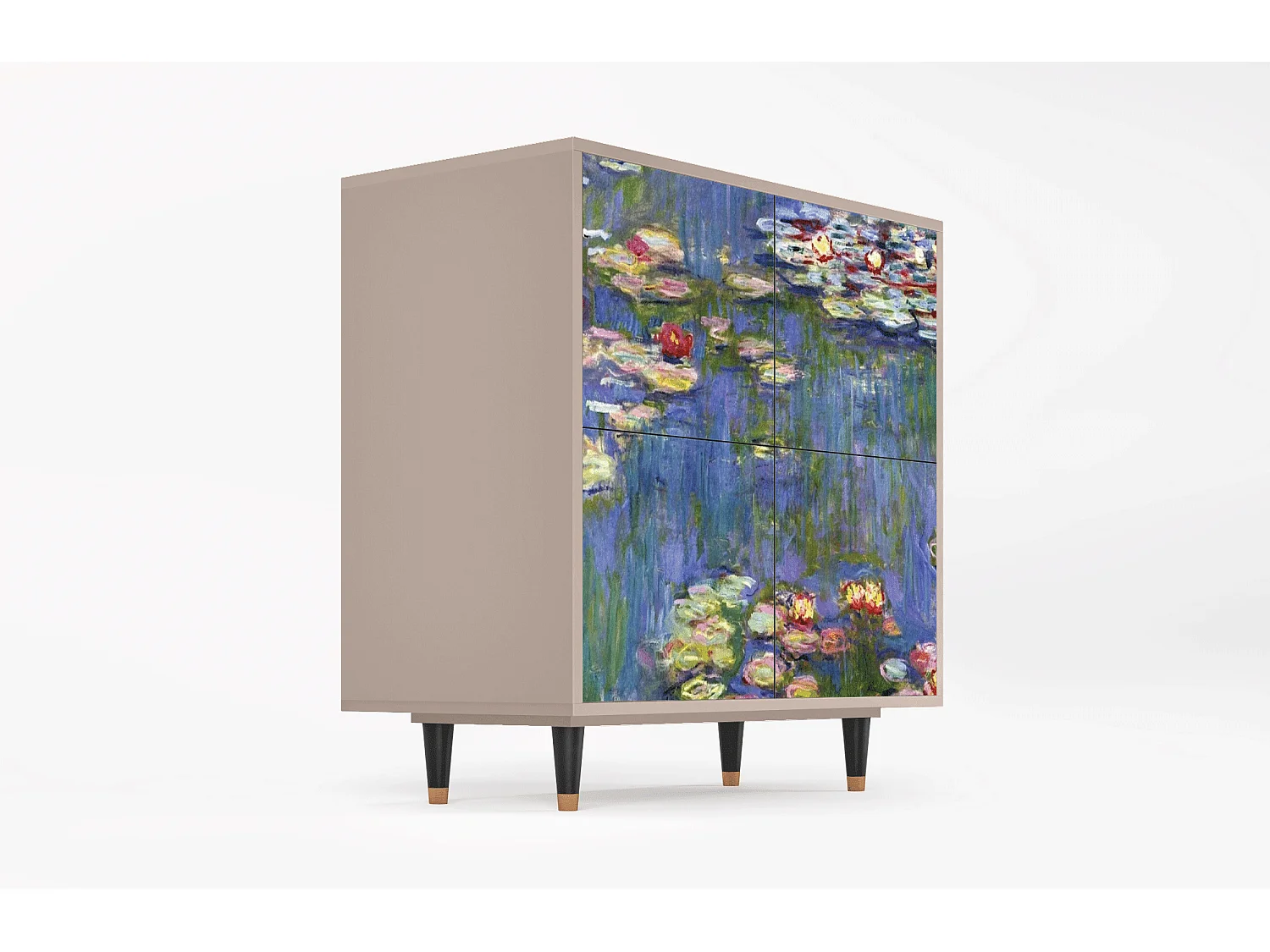 Aparador - 94x96x48 cm - BS3 - The water lily pond  , Latte