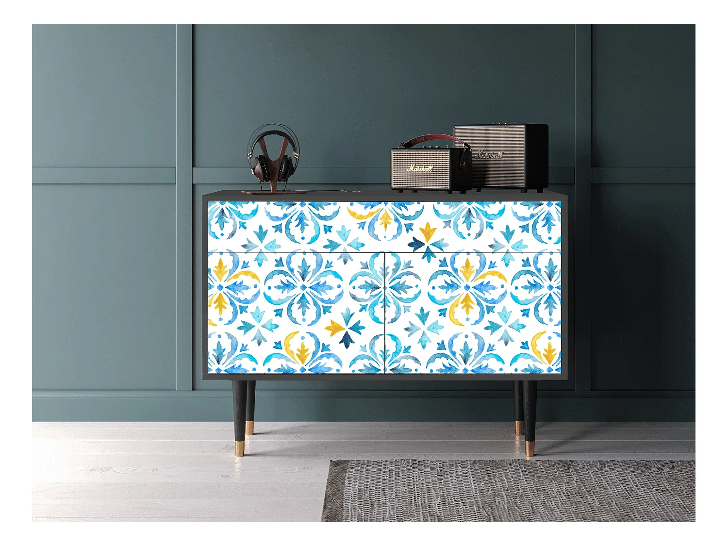 Credenza - 115x85x48 cm - BS4 - Lisbon Flover, Antracite