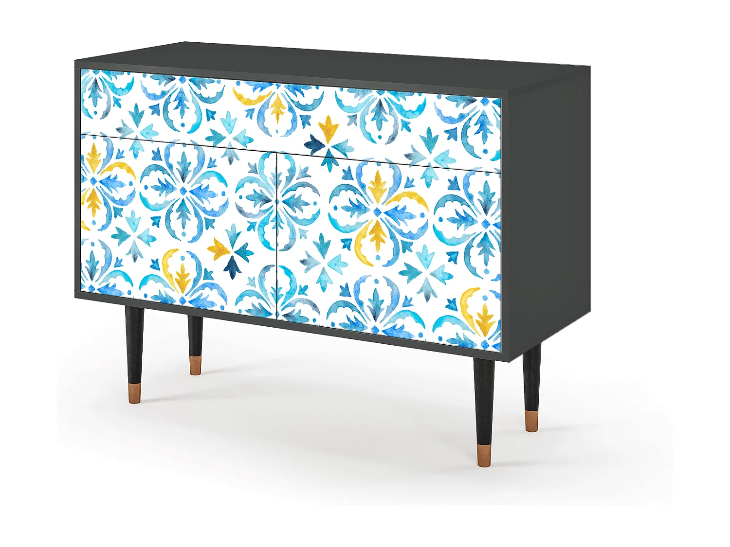 Dressoir - 115x85x48 cm - BS4 - Lisbon Flover, Antraciet