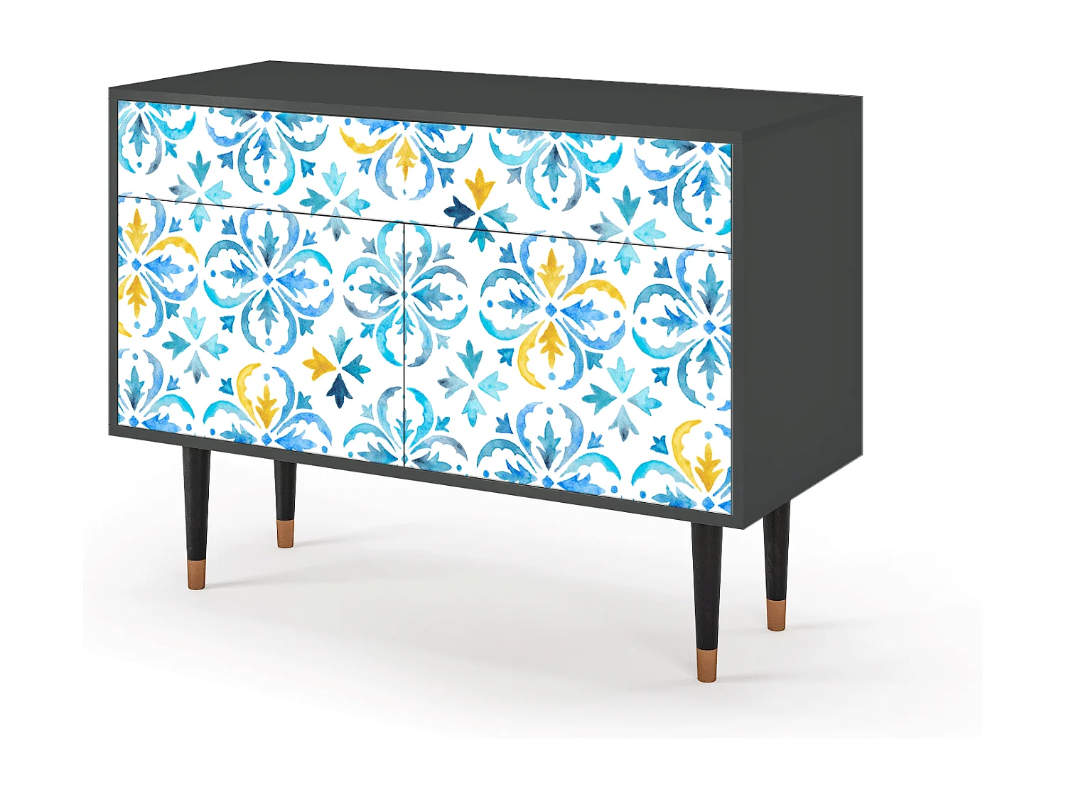 Dressoir - 115x85x48 cm - BS4 - Lisbon Flover, Antraciet