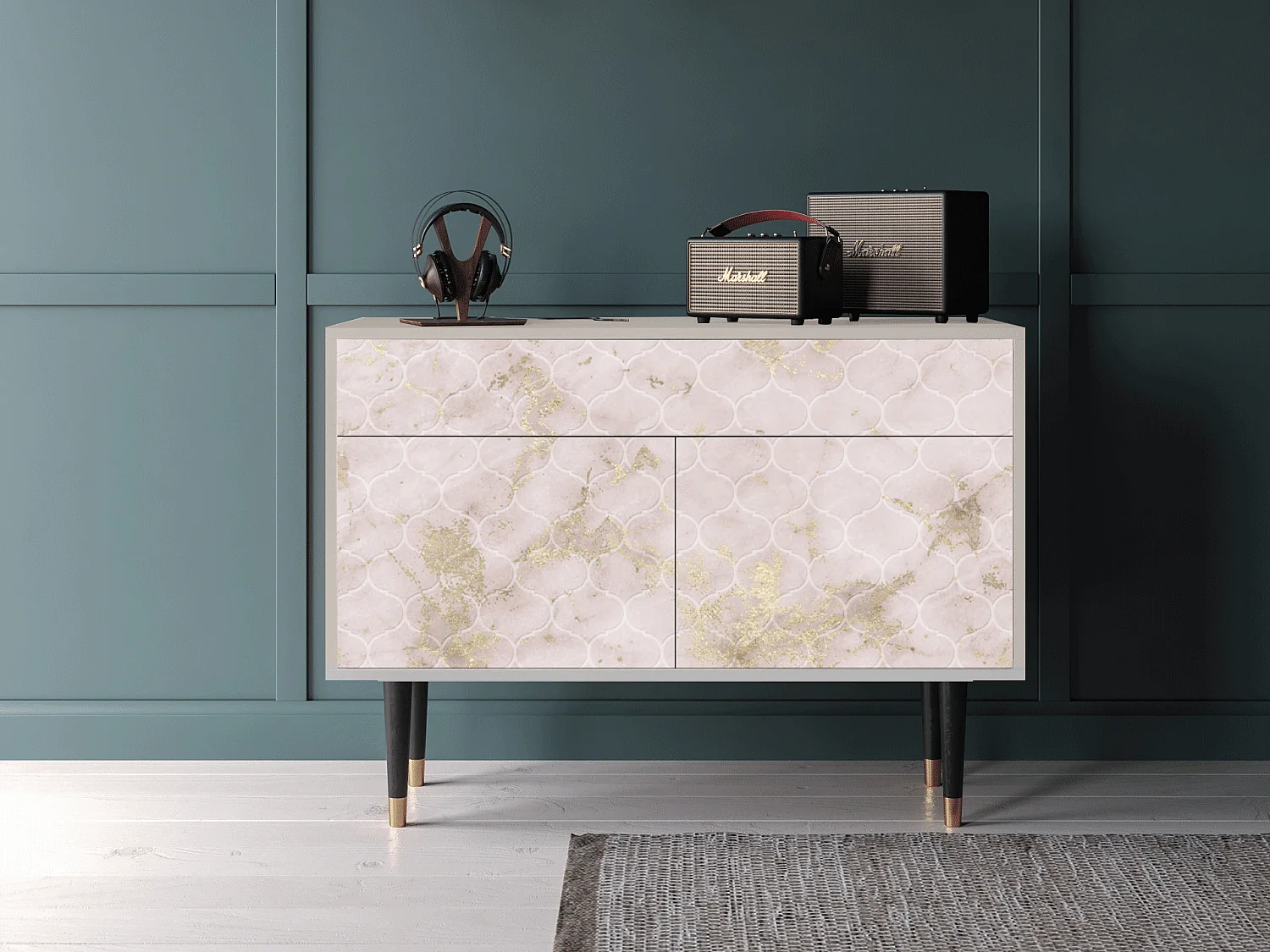 Buffet - 115x85x48 cm - BS4 - Dirty Roses, Sable