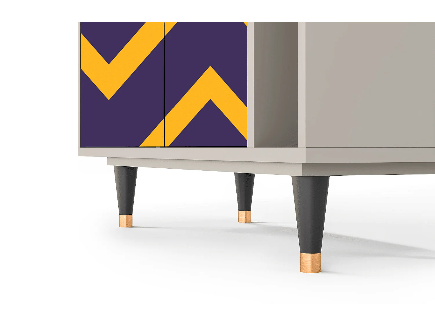 Kredens - 96х110х41 cm - BS6 - The Brightest Way, Piaskowy