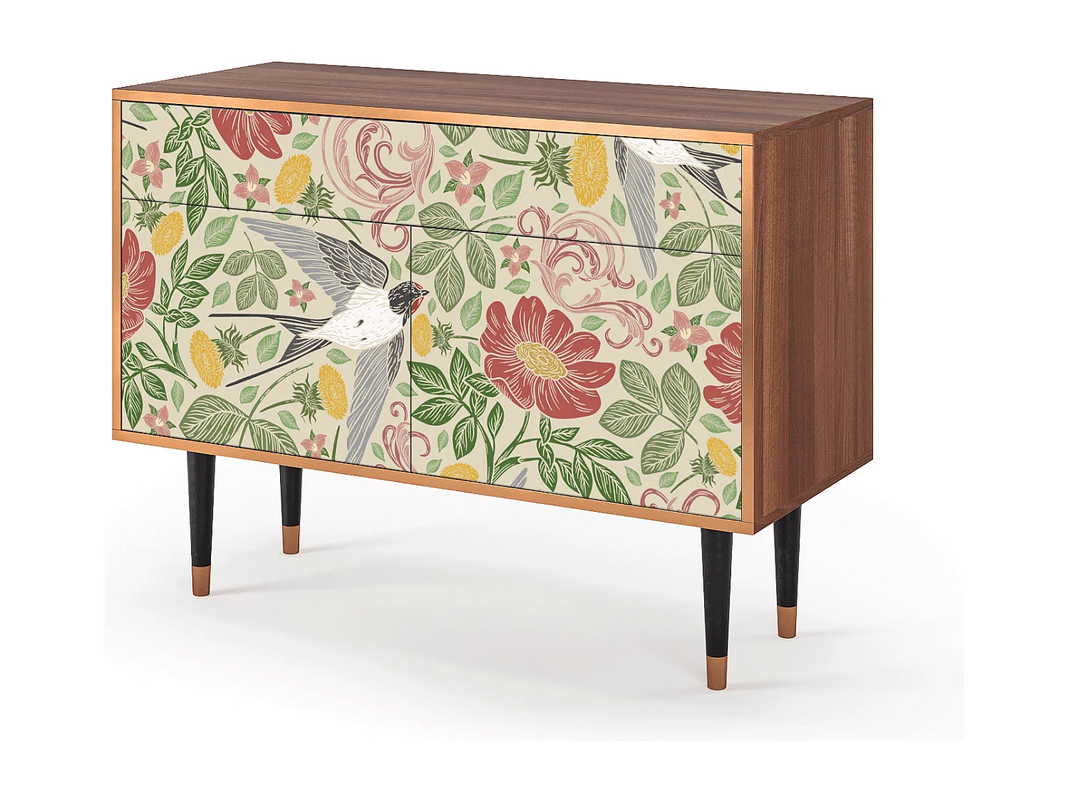 Aparador - 115x85x48 cm - BS4 - Spring Swallow, Nogueira