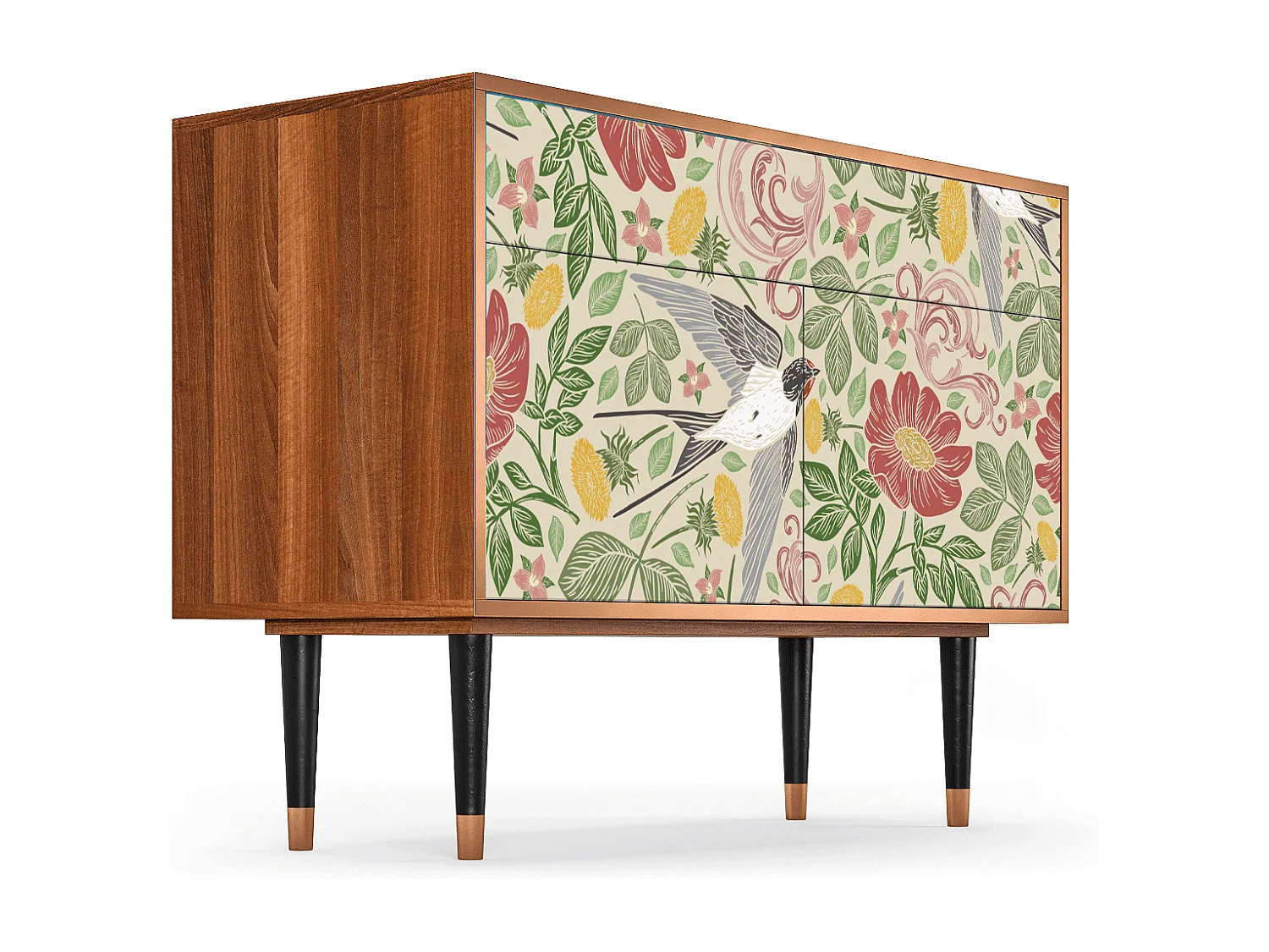 Aparador - 115x85x48 cm - BS4 - Spring Swallow, Nogueira