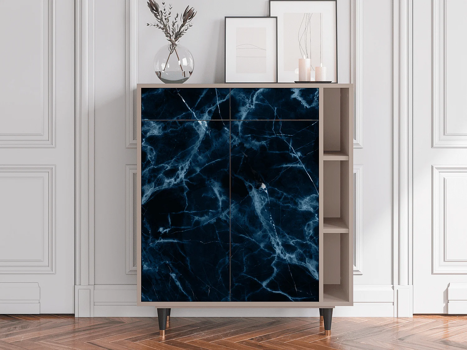 Dressoir - 96х110х41 cm - BS6 - Deep Ocean, Latte