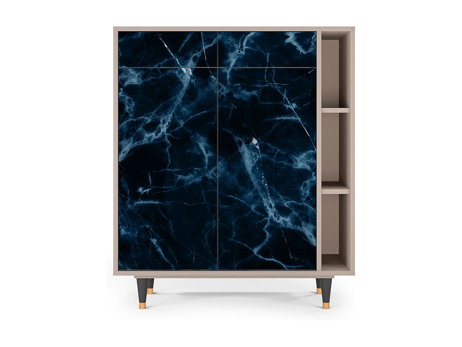 Buffet - 96х110х41 cm - BS6 - Deep Ocean, Latte