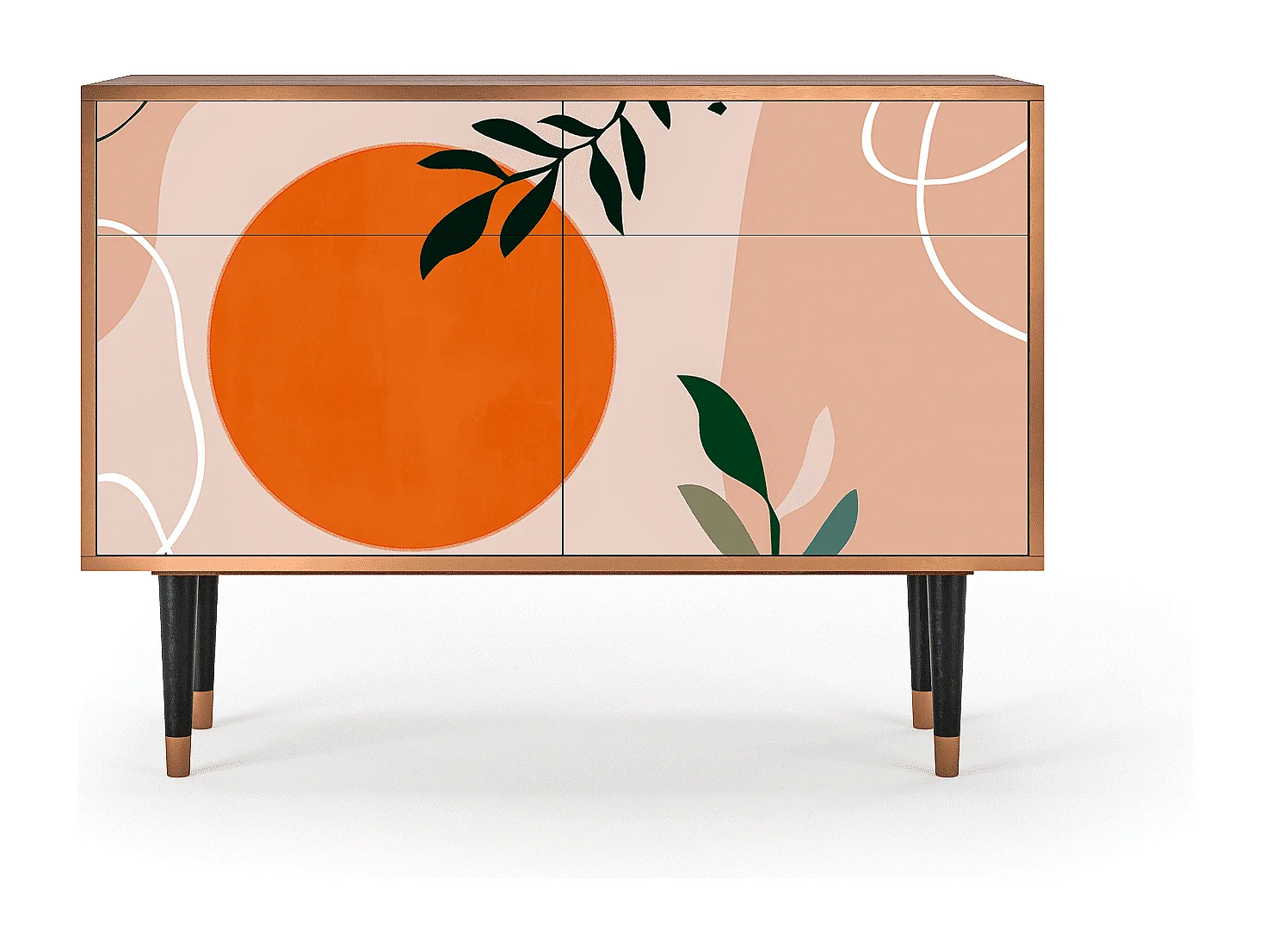 Buffet - 115x85x48 cm - BS4 - Artwork, Noyer