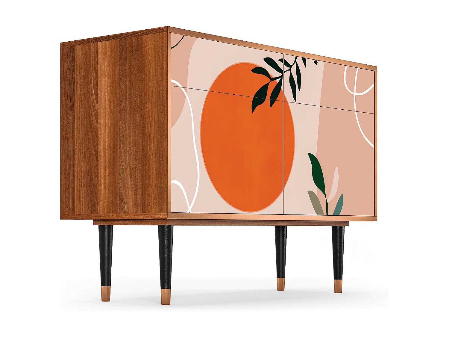 Buffet - 115x85x48 cm - BS4 - Artwork, Noyer