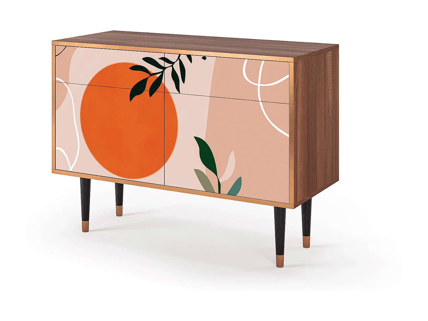 Buffet - 115x85x48 cm - BS4 - Artwork, Noyer