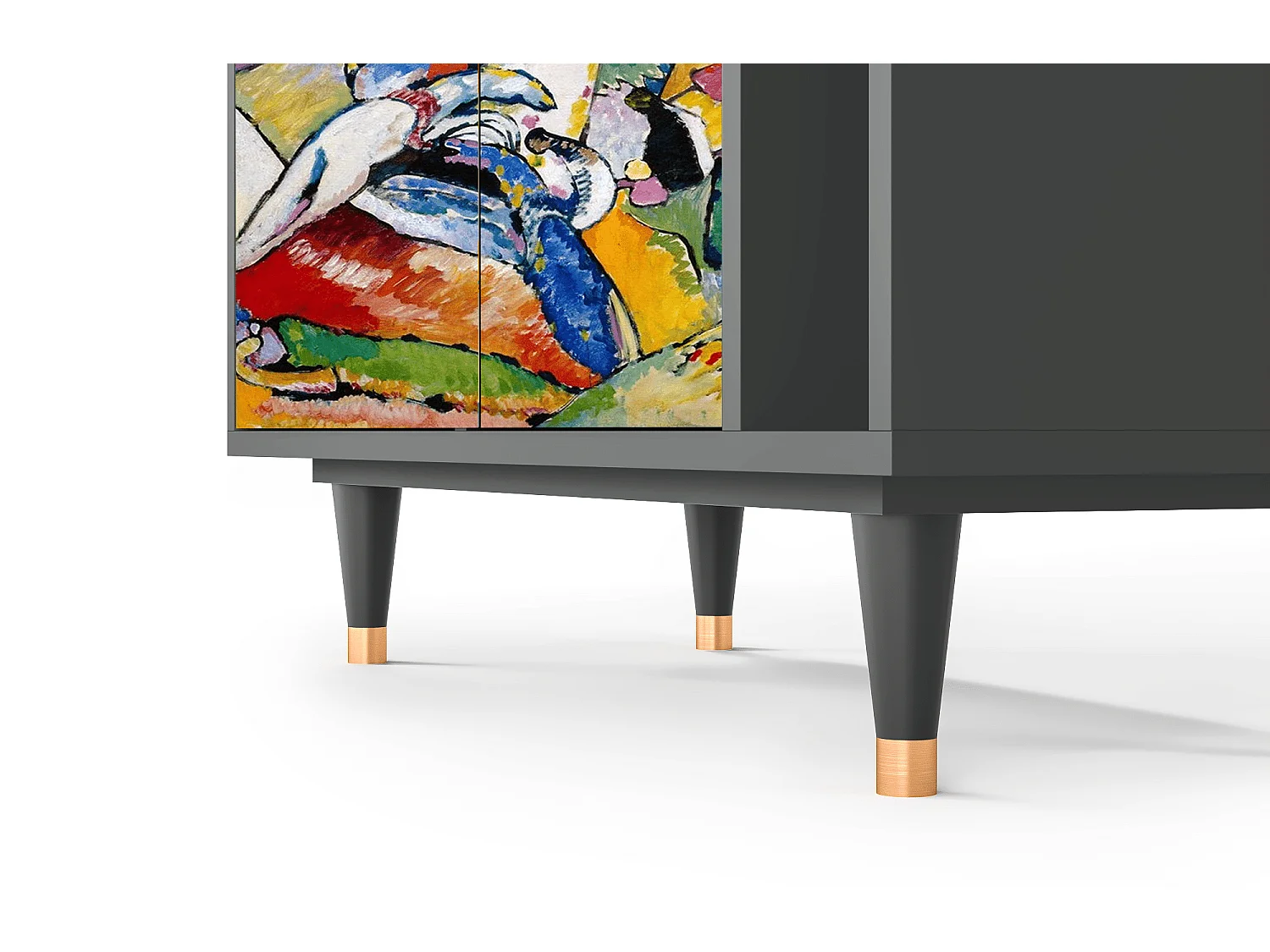 Kredens - 96х110х41 cm - BS6 - Improvisation 26  , Antracyt