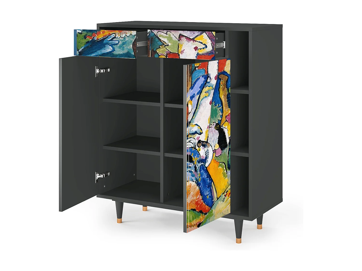 Credenza - 96х110х41 cm - BS6 - Improvisation 26  , Antracite