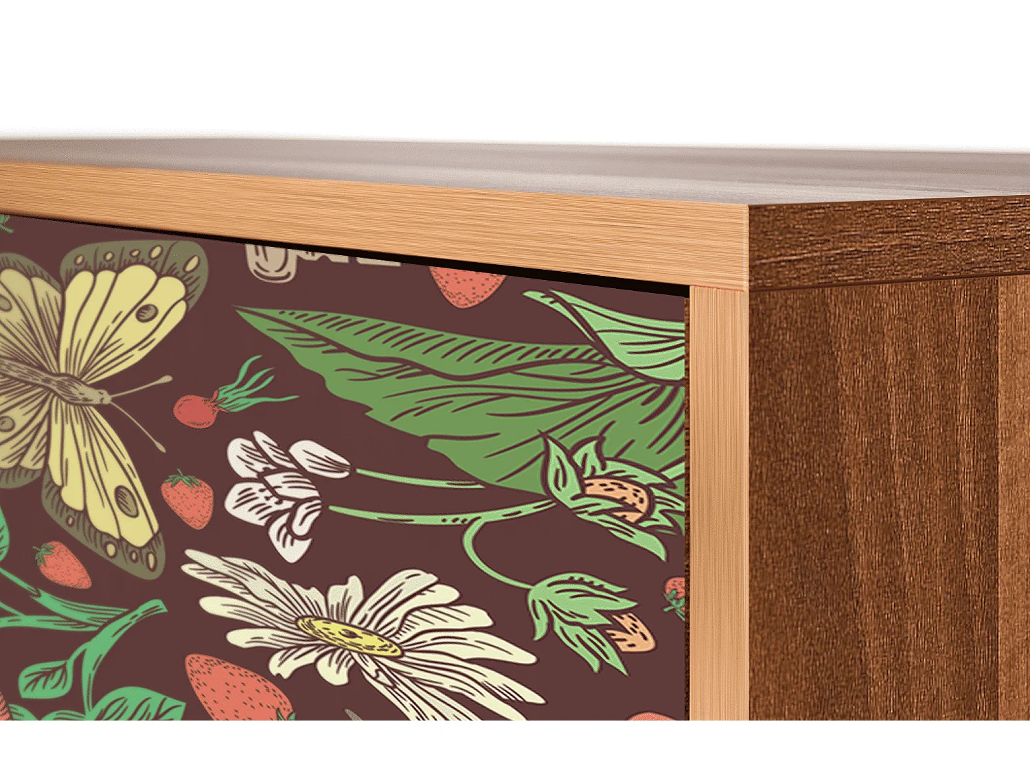 Buffet - 115х84х41 cm - S3 - Alice in Wonderland, Noyer