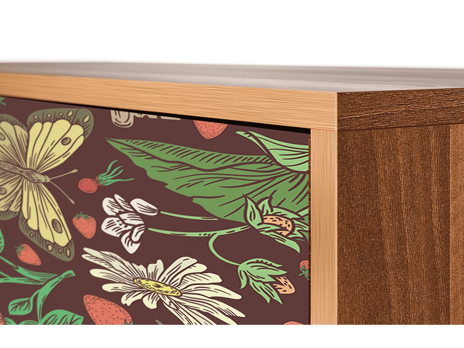 Buffet - 115х84х41 cm - S3 - Alice in Wonderland, Noyer