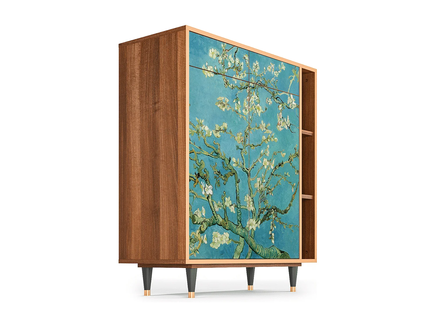 Credenza - 96х110х41 cm - BS6 - Almond Blossom, Noce