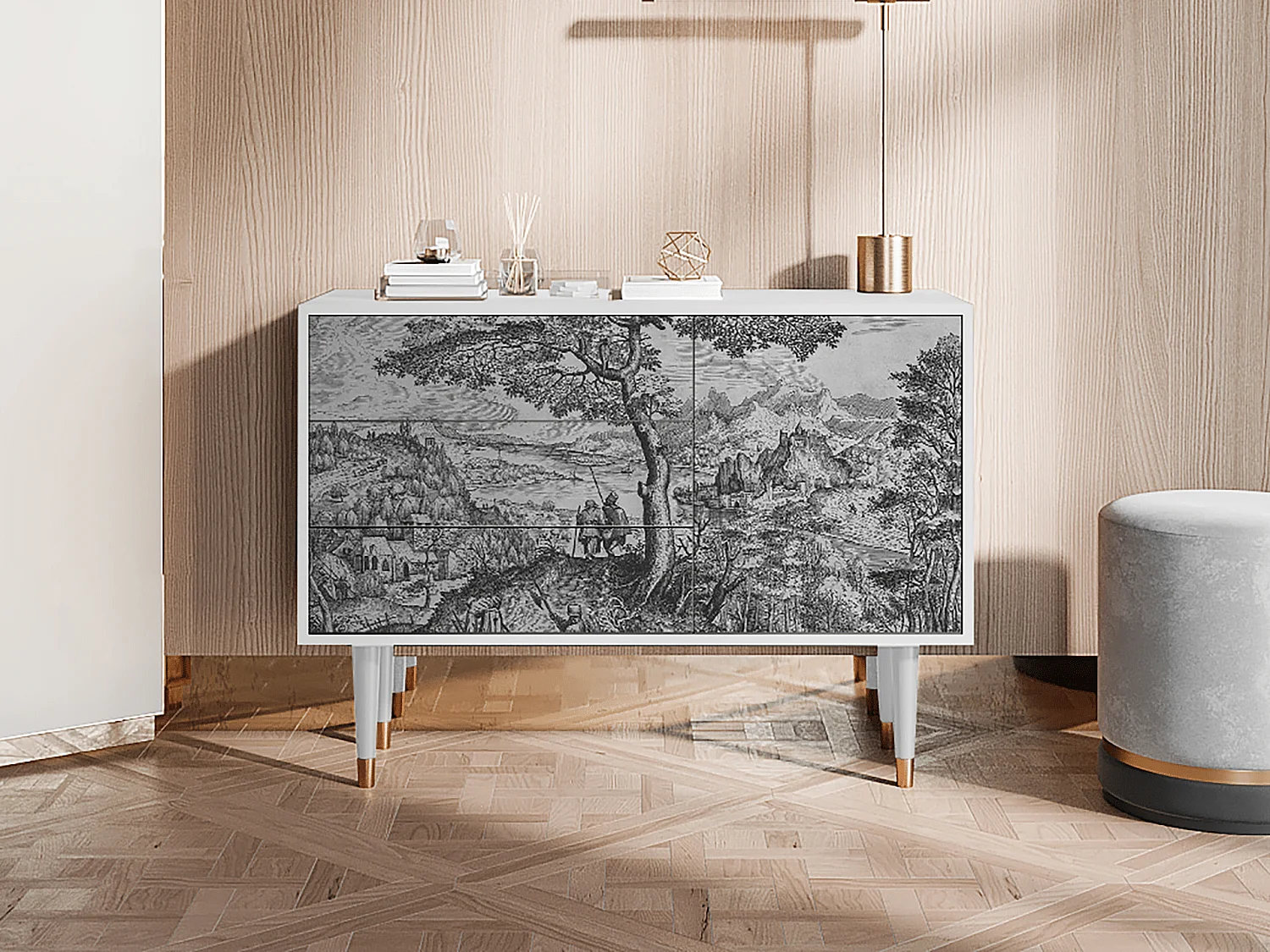 Aparador - 115х84х41 cm - S3 - Milites Requiescentes, Branco