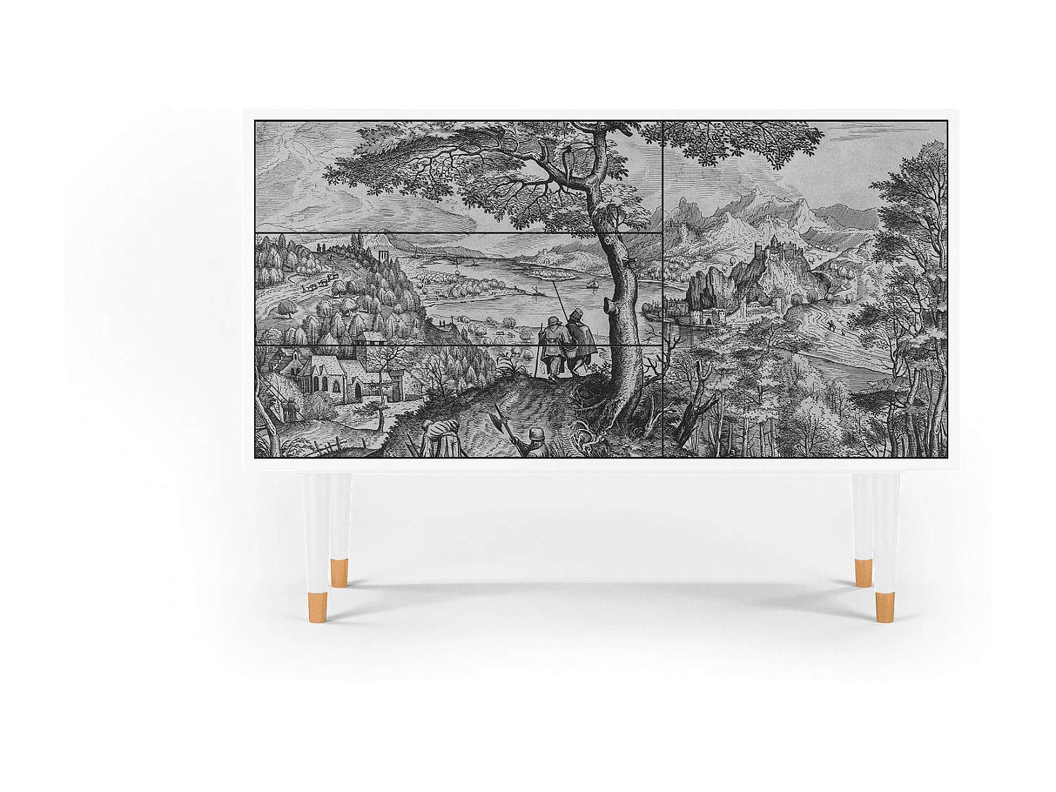 Aparador - 115х84х41 cm - S3 - Milites Requiescentes, Branco