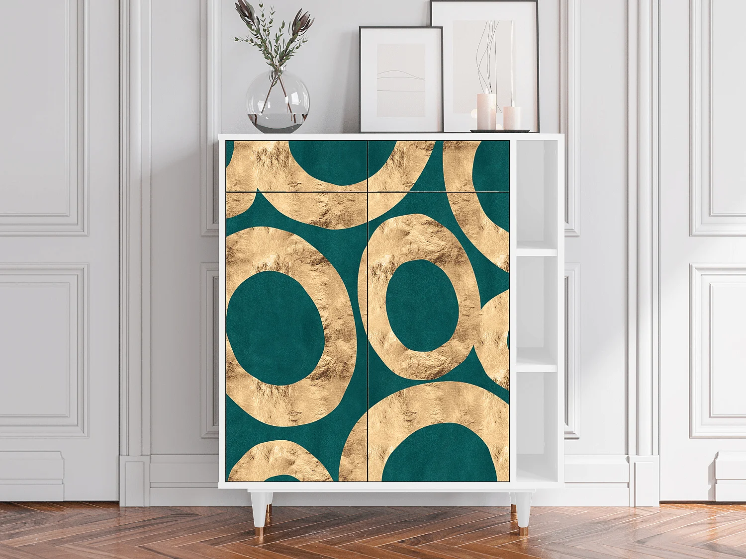 Buffet - 96х110х41 cm - BS6 - Zircon Sphere, Blanc