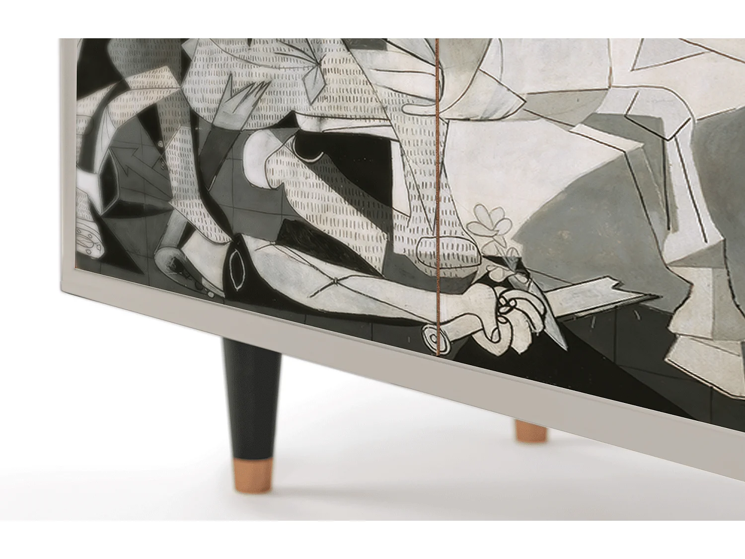 Aparador - 94x96x48 cm - BS3 - Guernica by Picasso, Areia