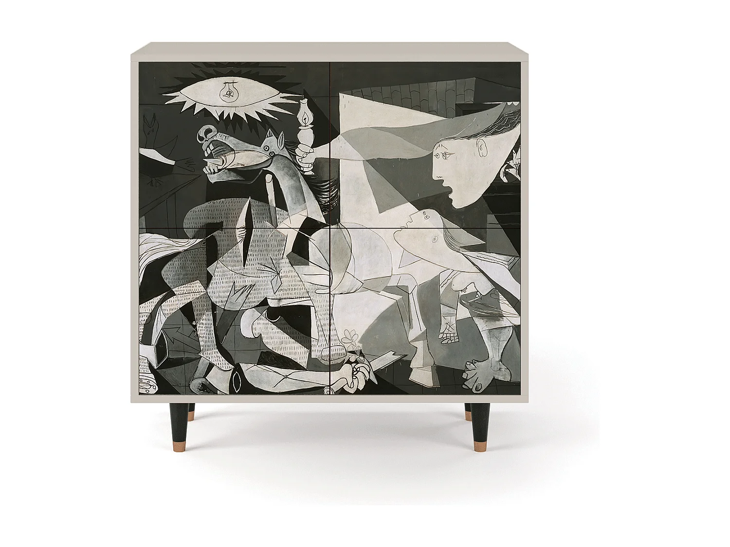 Credenza - 94x96x48 cm - BS3 - Guernica by Picasso, Sabbia